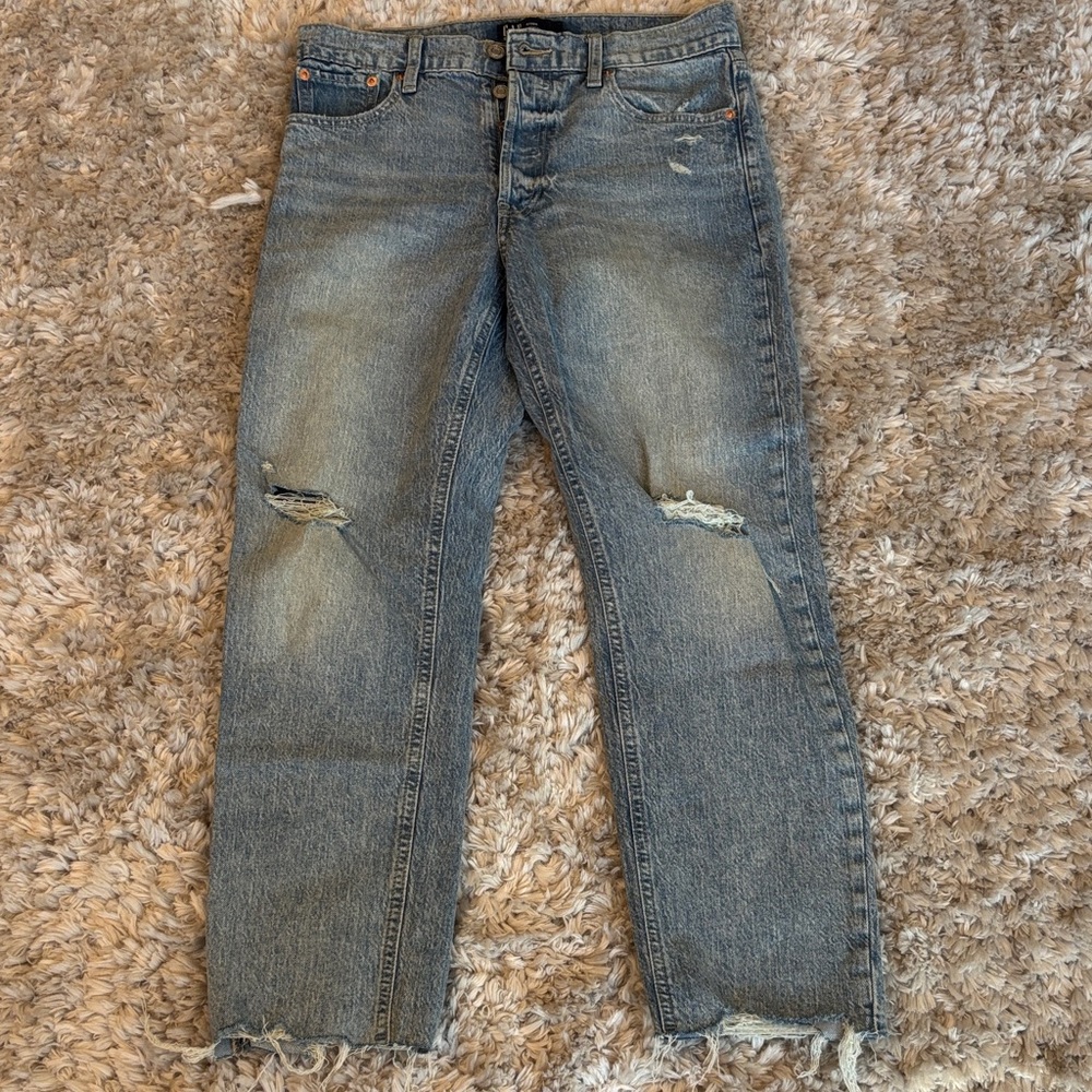 Pre-owned GAP Women’s Straight Distressed Jeans